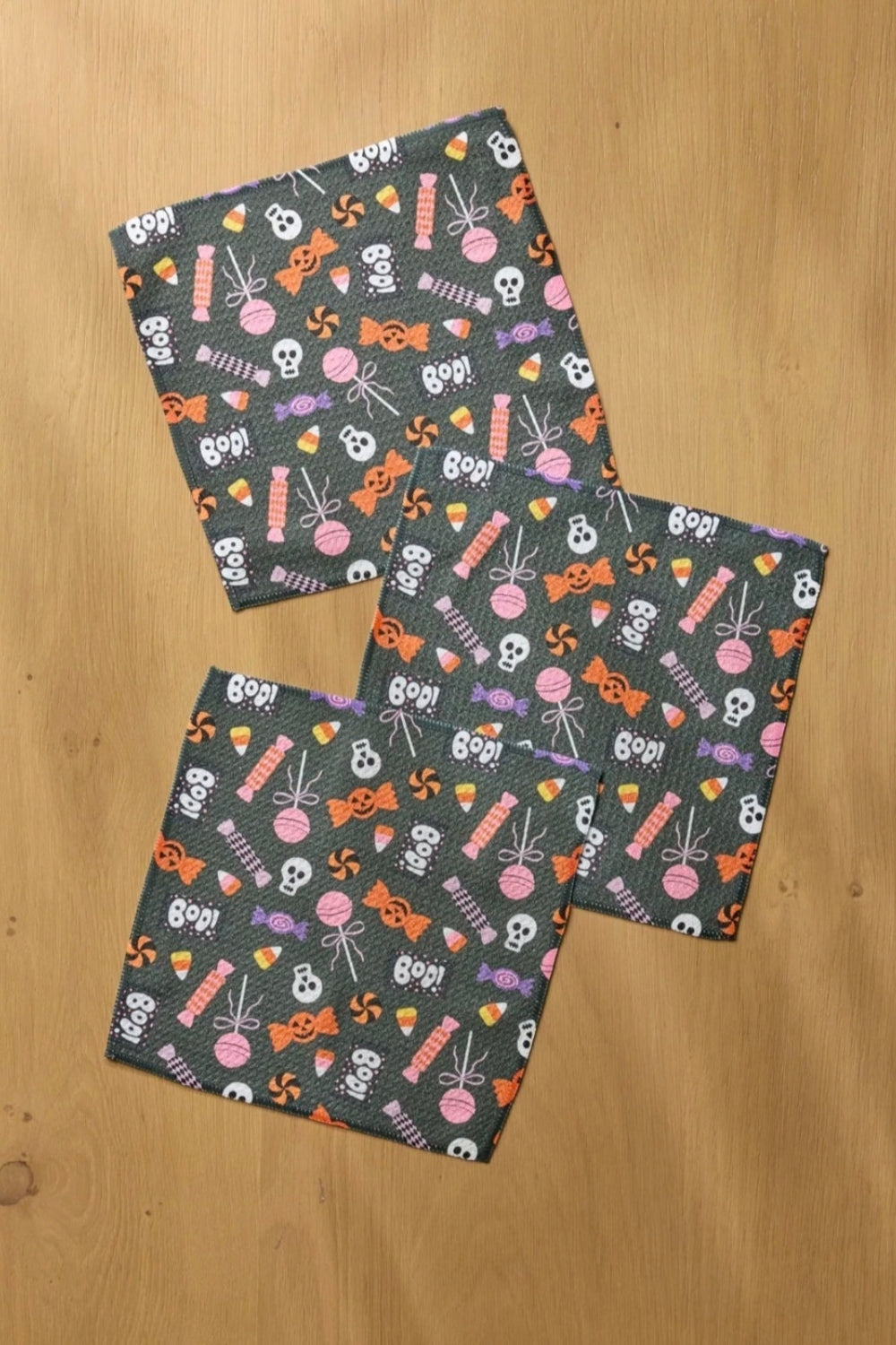 Spooky Sweets Black Dishcloth Set