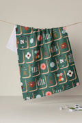 Moss Tile Toss Tea Towel