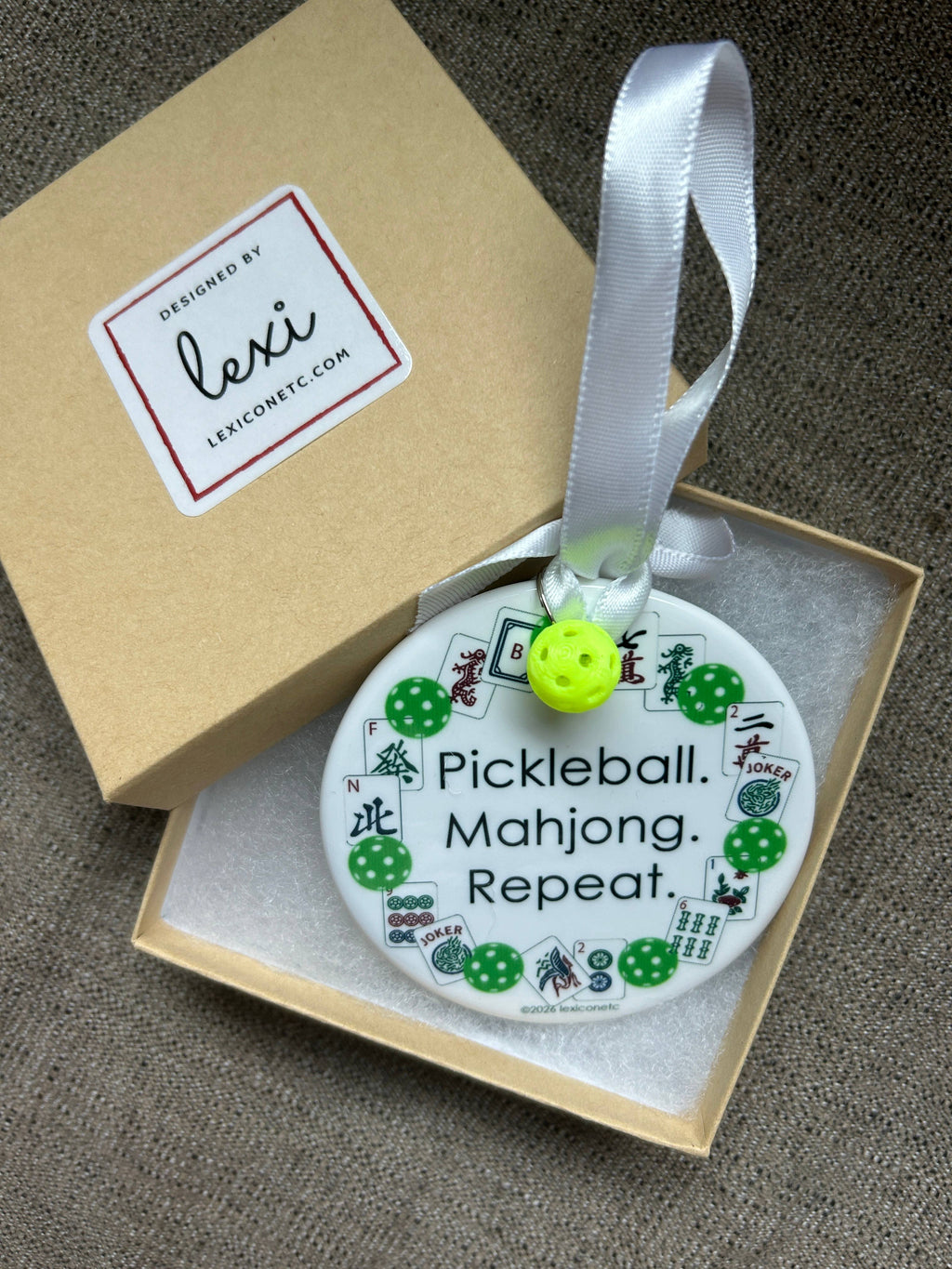 MAHJONG & PICKLEBALL Ornament