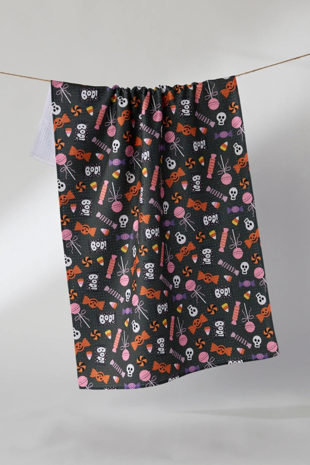 Spooky Sweets Black Tea Towel