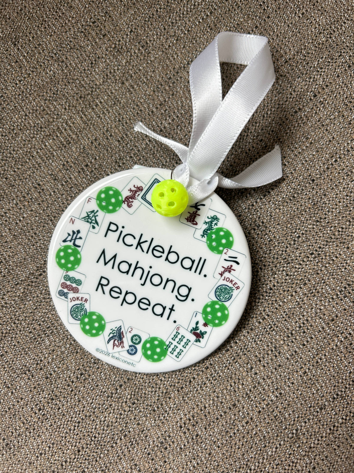 MAHJONG & PICKLEBALL Ornament