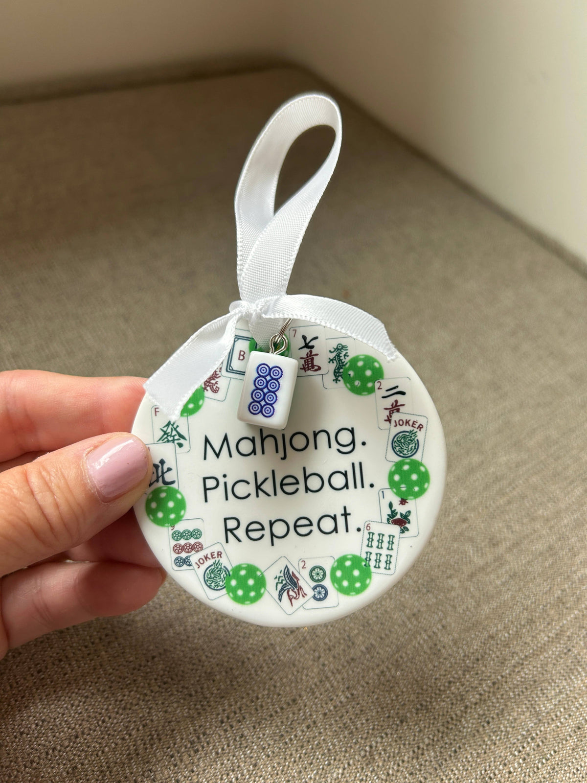 MAHJONG & PICKLEBALL Ornament