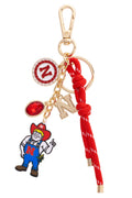 Nebraska Cornhuskers Cluster Bag Charm in Red