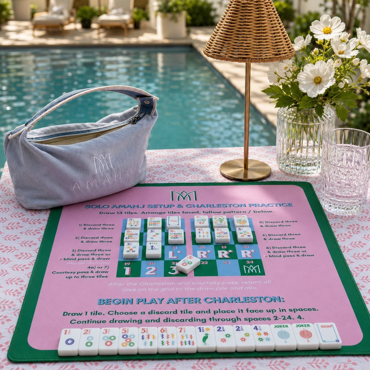 Solo Mahjong Practice Mat