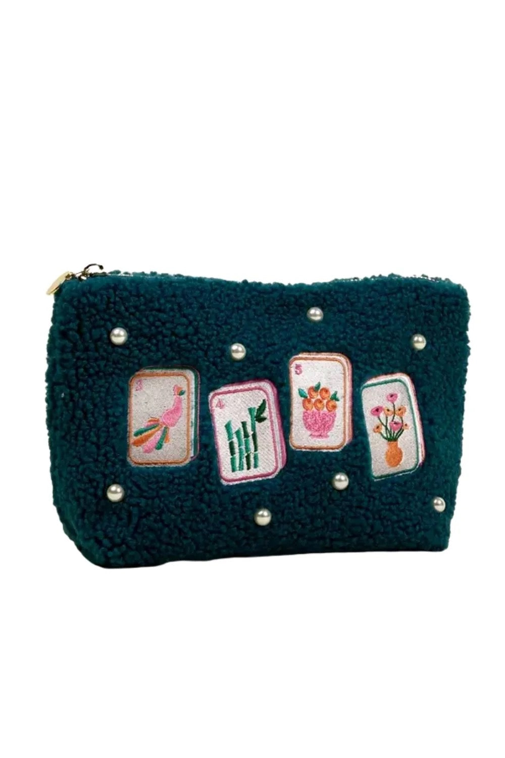 It's Mahj Time | Sherpa Teddy Pouch