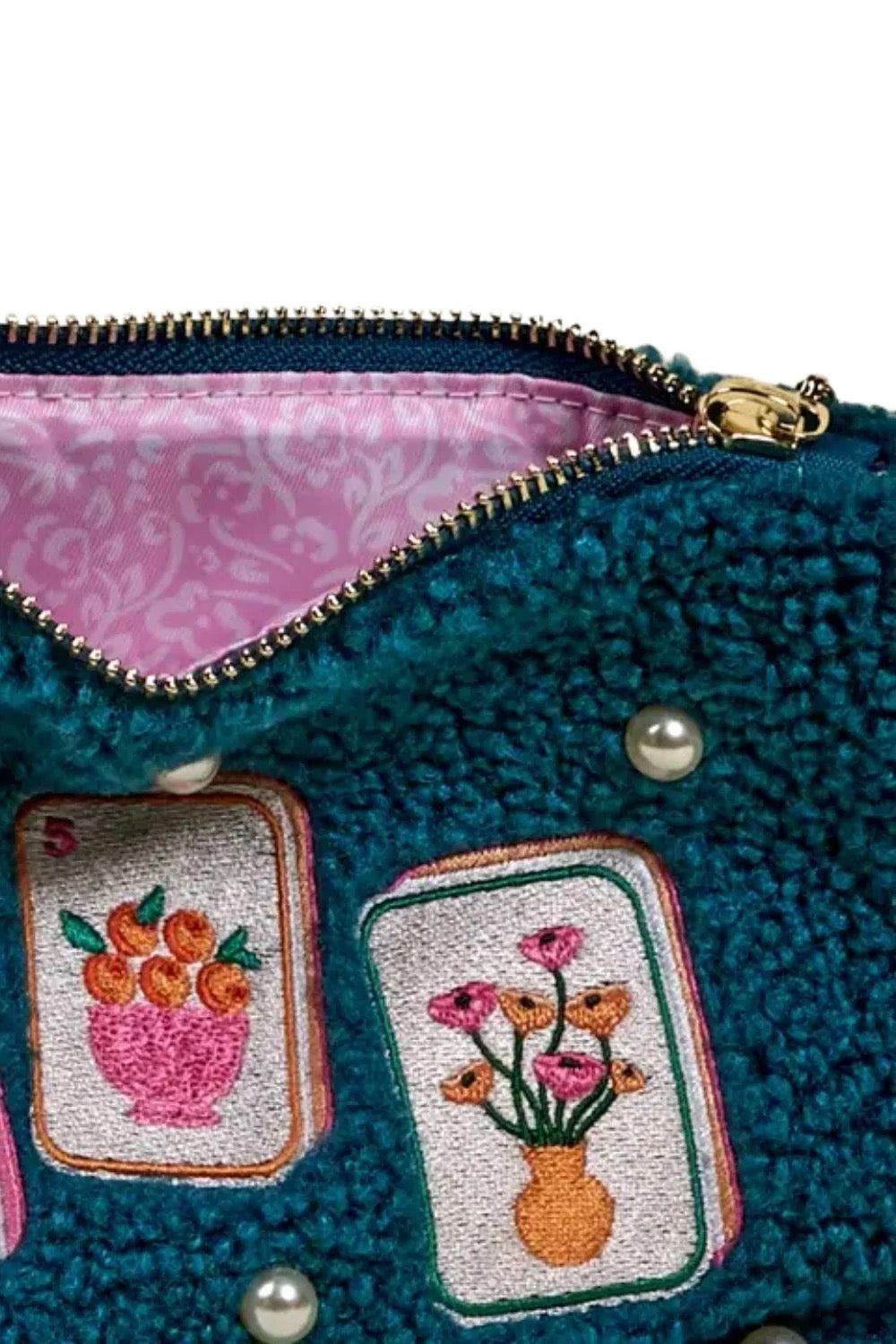It's Mahj Time | Sherpa Teddy Pouch