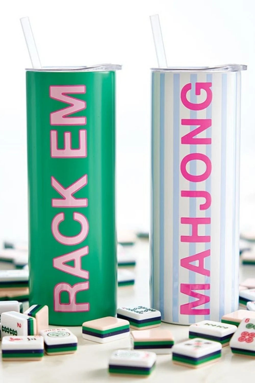 Mahjong | Stainless Steel Skinny Tumbler