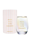 Pairs Well with Mahjong | Stemless Wine Glass