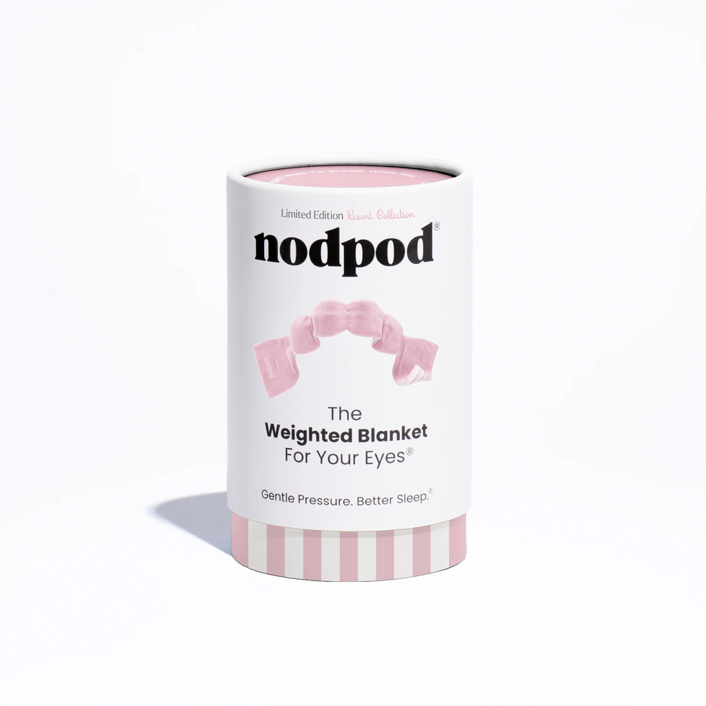Weighted Sleep Mask - Resort Collection Pink Cabana